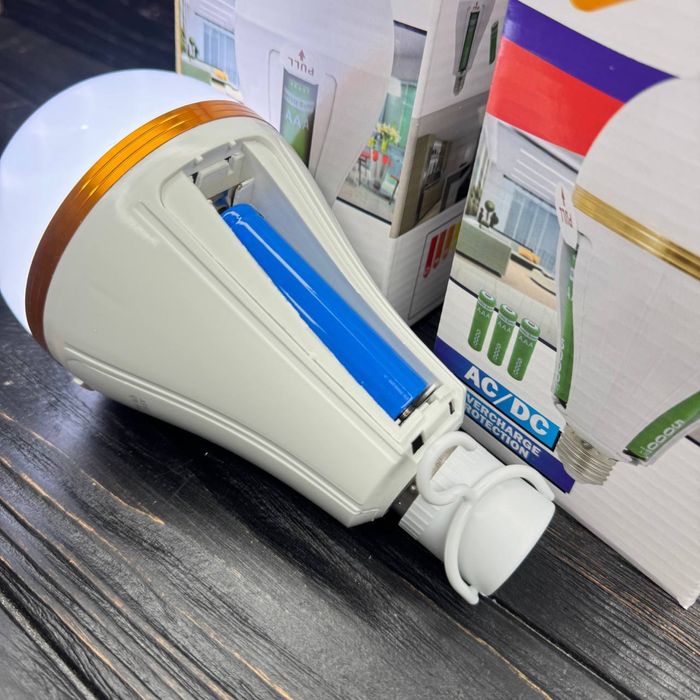 ‼️3 акумулятора 18650 Лампочка 30W акумулятона аварійна ‼️