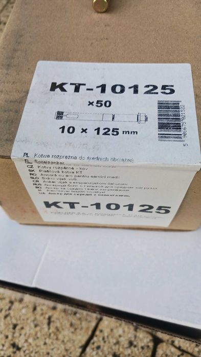 Kotwa tulejowa  10X125 OCYNKOWANA KT-10125 KOELNER