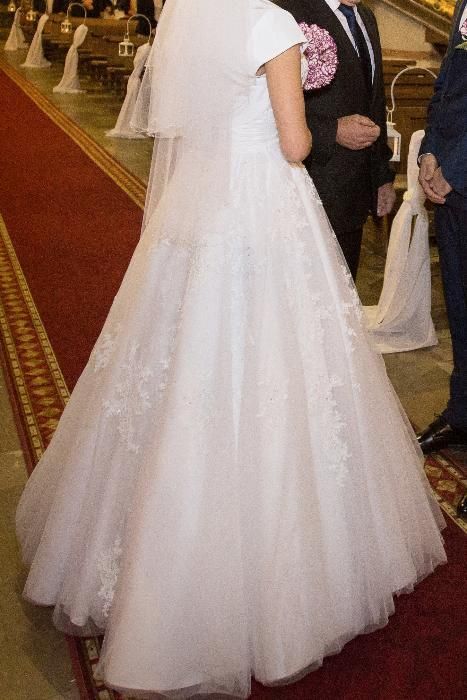 Suknia ślubna, biała Princessa