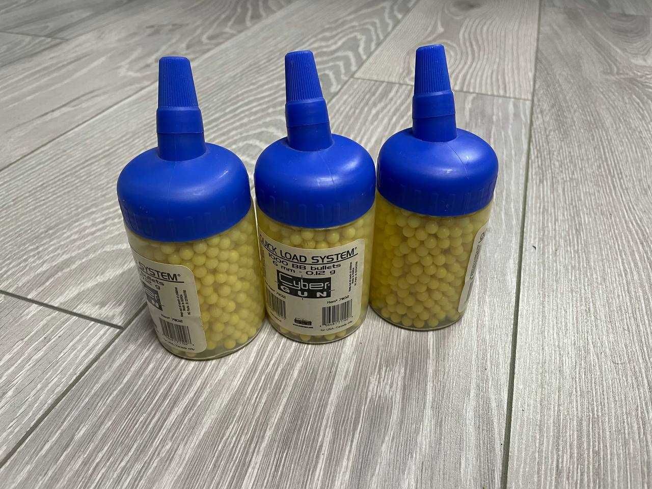 Plastic bb Bullets 6 mm cyber gun 0,12g страйкбол пульки