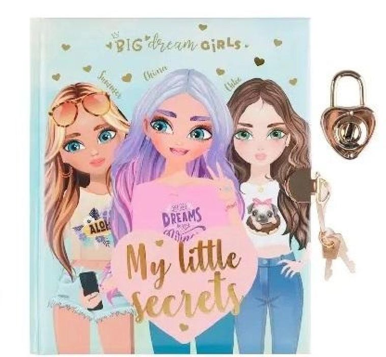 Pamiętnik zamykany na kłódkę Big Dream Girls MP Main Paper twarda,