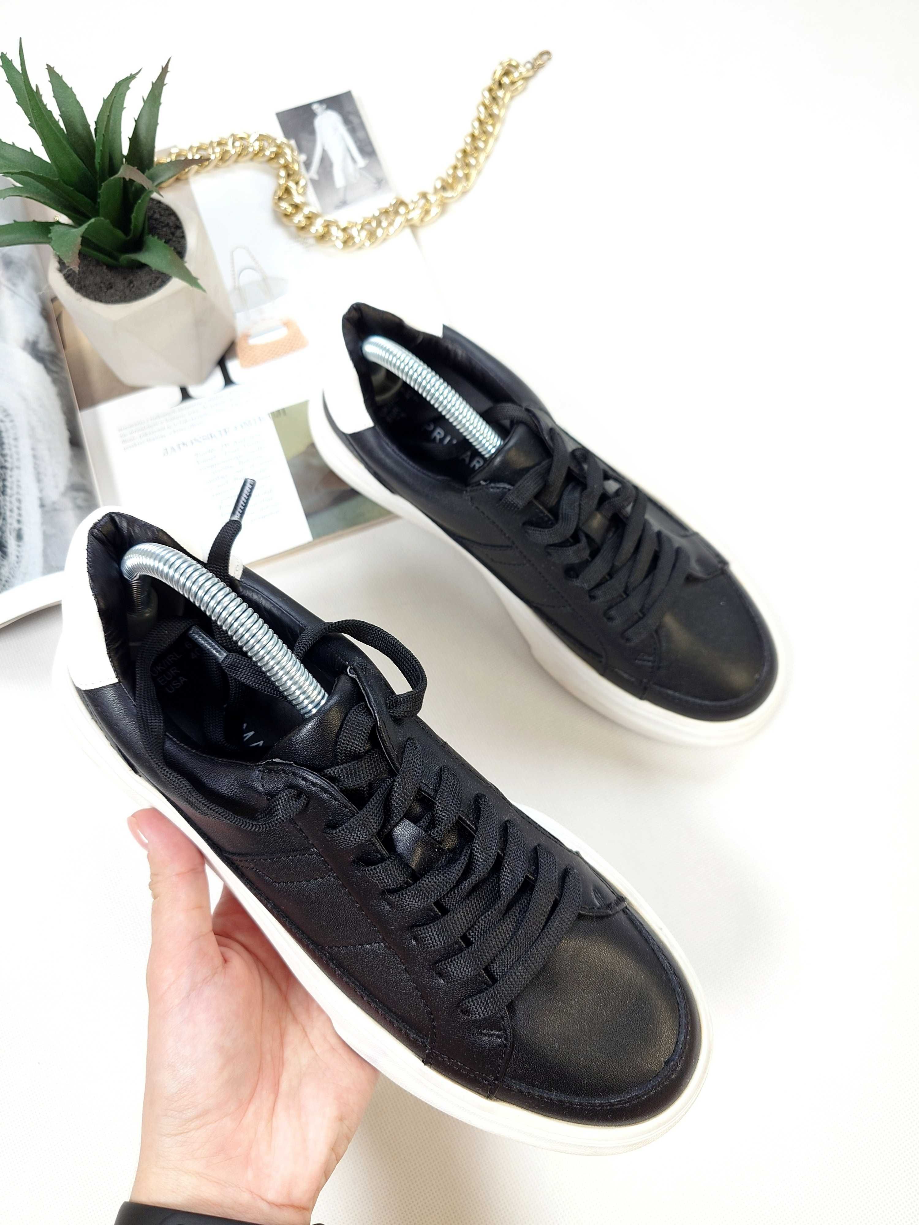 Czarne buty z eko-skóry Primark 40
