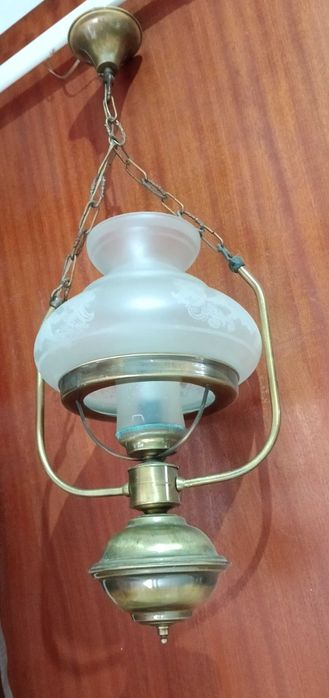 Candeeiro de teto em latão