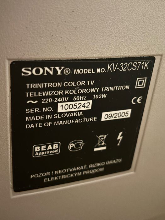 Телевізор Sony,в робочому стані