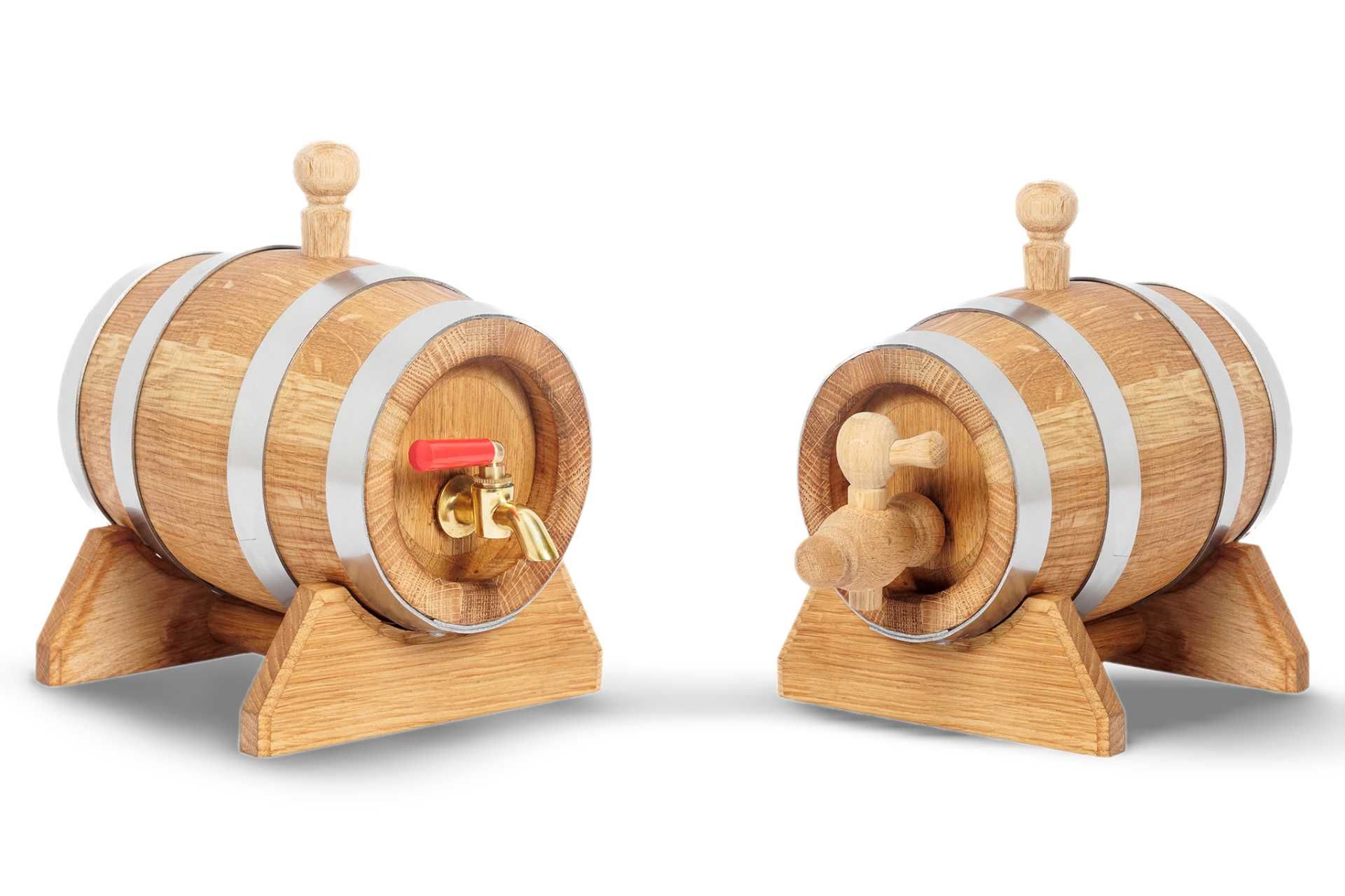 Dębowa beczka 1L na whisky bimber wino nalewki prezent (Atest PZH)