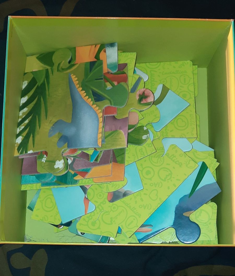 Puzzle, duże, +3, puzzle dinozaury duże