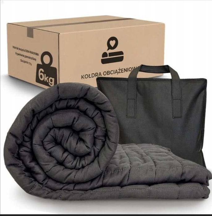 150 x 200 Kołdra 6kg Obciążeniowa Sensoryczna Całoroczna