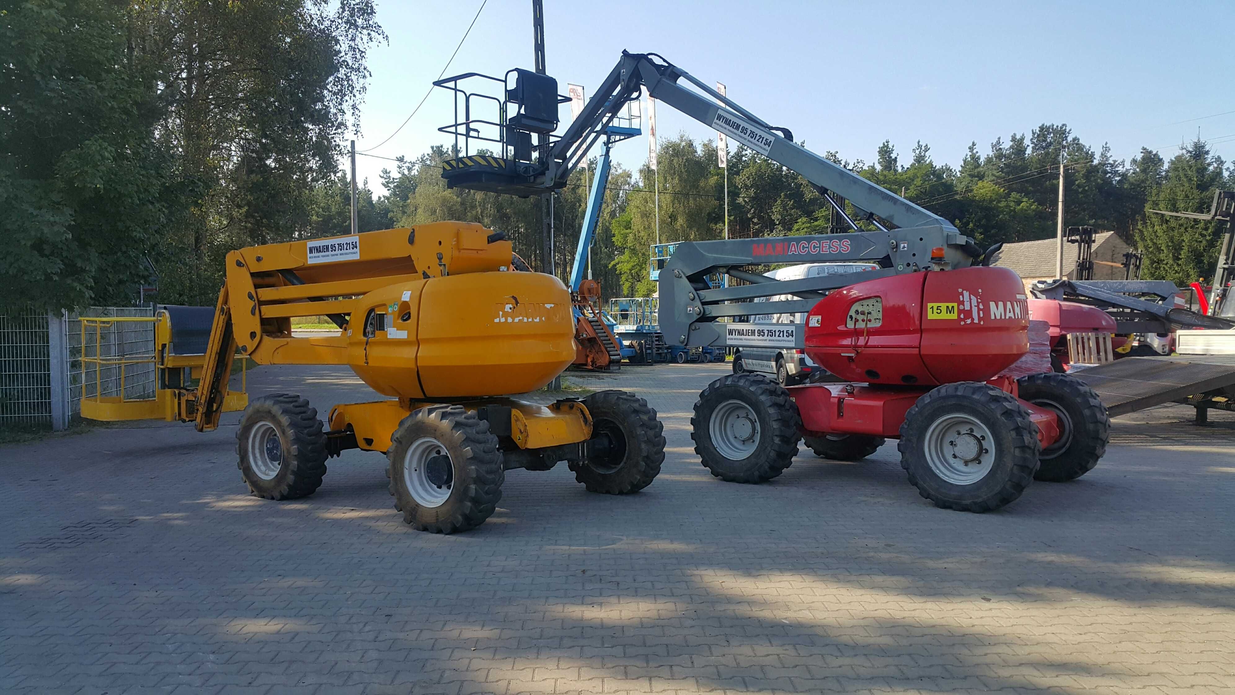 Wynajem zwyżka 15 m, podnośnik 4x4,