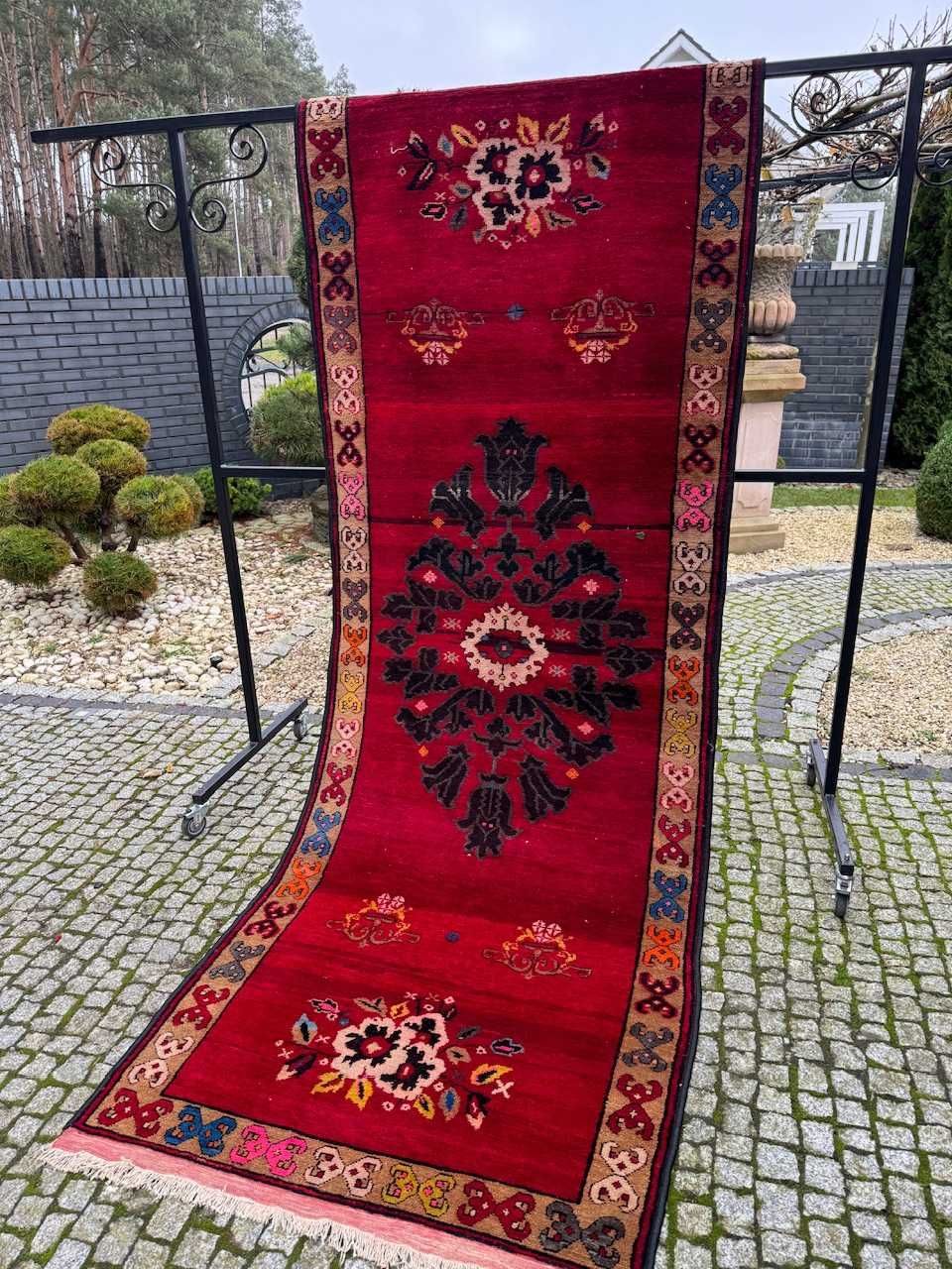 Antyczny r.tkany chodnik perski Iran ARDEBIL 310x110 cm galeria 12 tyś