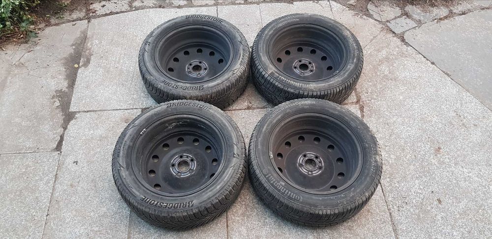 Koła Felgi Stalowe 17CALI Opony BRIDGESTONE 225/55R17 Zima Espace 4