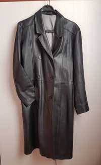 женский кожаный  плащ, тренч, пальто  французской торговой марки ETAM