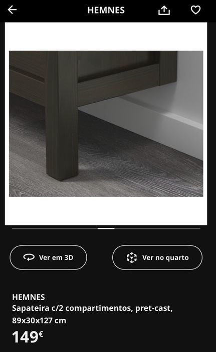 Sapateira Hemnes-Ikea