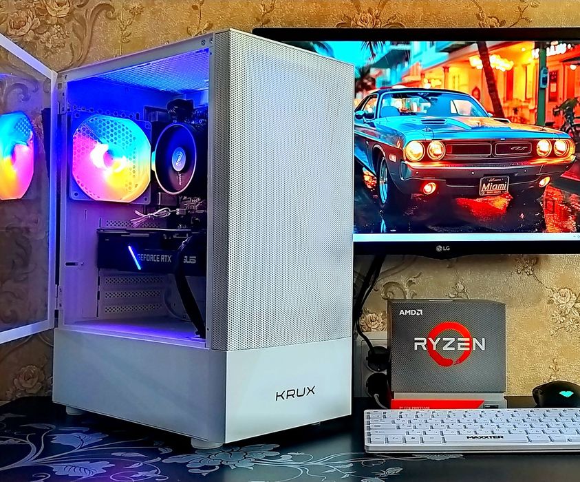 PC RTX2070/ Ryzen 5 5500/ 16gb/32 DDR4 s-AM4 игровой компьютер