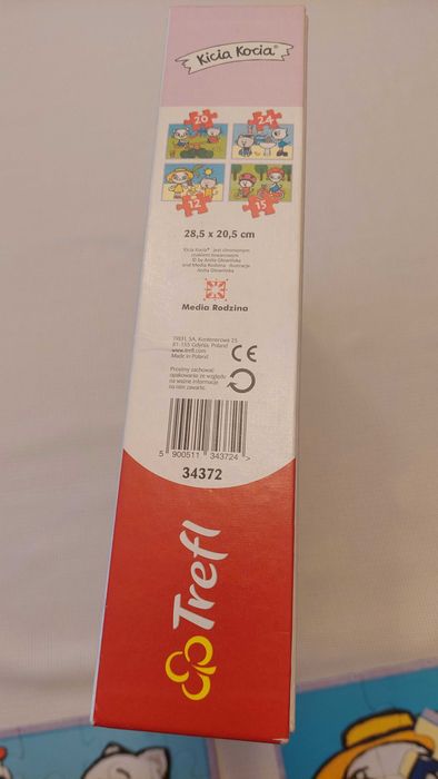 Trefl Puzzle Kicia Kocia 4w1 28,5x20,5 cm komplet elementów