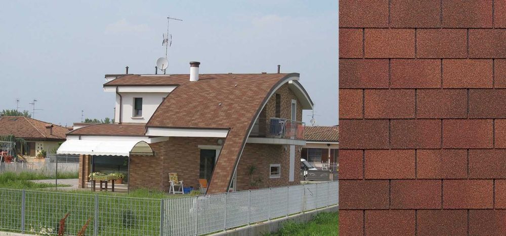Бітумна черепиця TEGOLA Італія ТЕГОЛA, гарантія 40 років