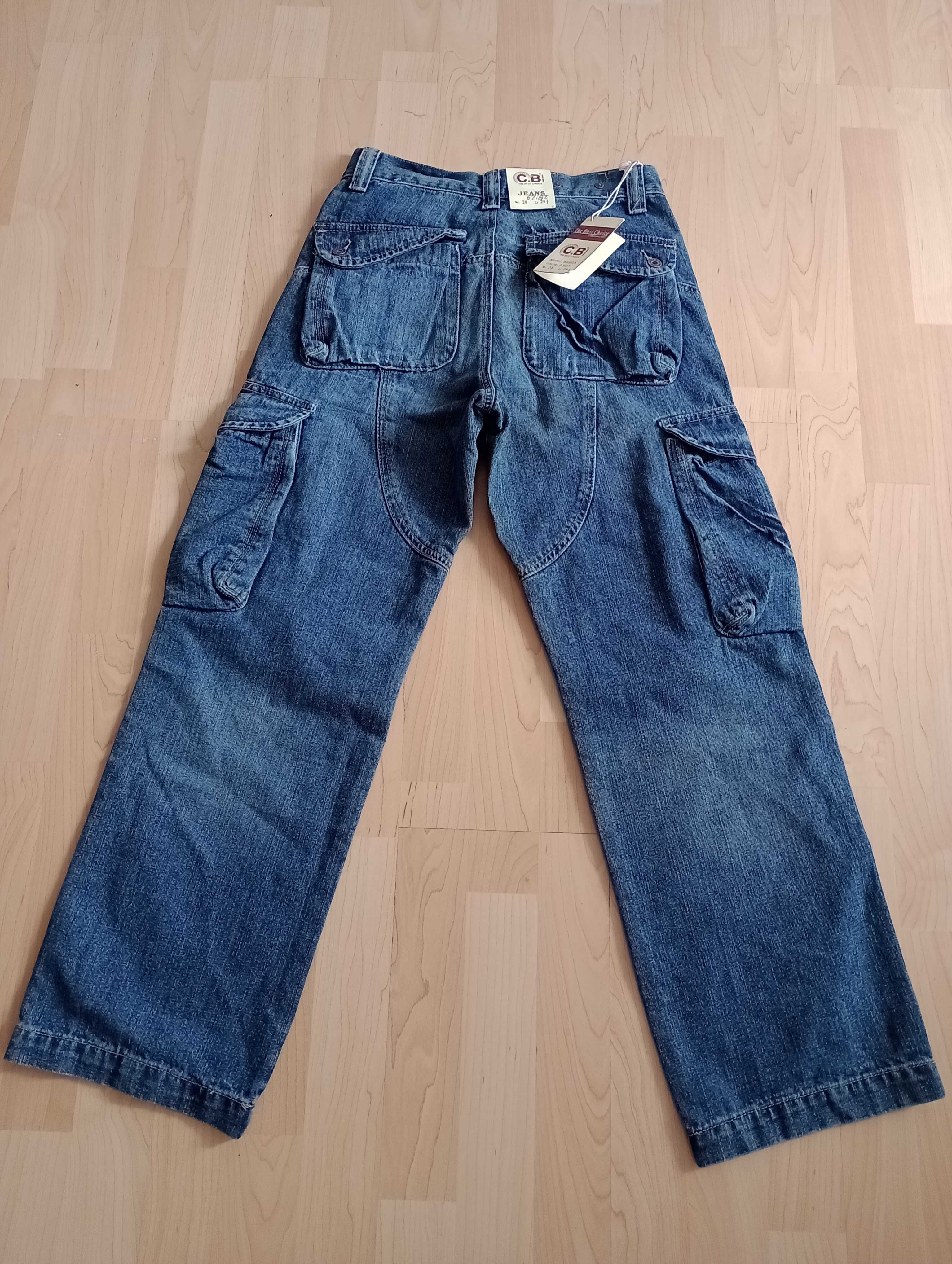 Nowe spodnie jeansowe Carlo Bellucci rozm. S /28.