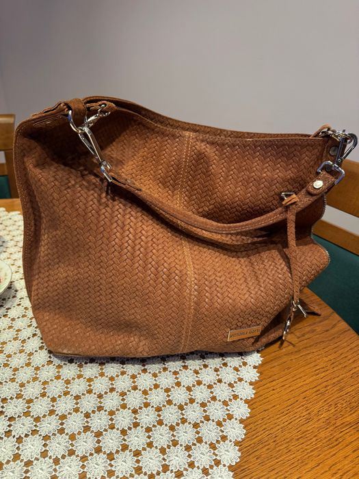 Skórzana torebka damska Vittoria Gotti XL