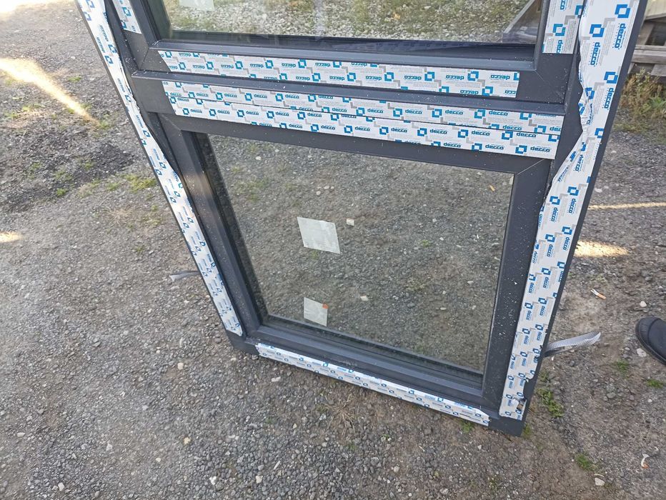 Okno pcv 90/210 ANTRACYT góra otwierana