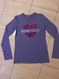 zestaw 3 koszulek Benetton i Zara dla dziewczynki