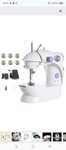Портативна швейна машинка з адаптером, Mini Sewing Machine SM-201/ Мін
