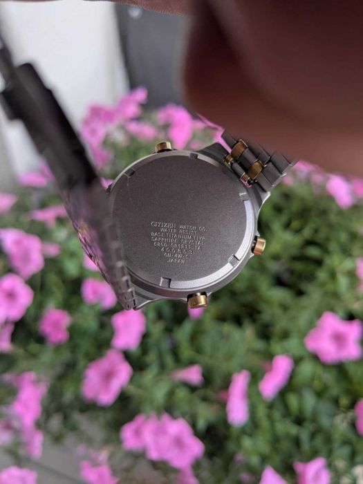 Citizen Titanium Chronograph w tytanie z szafirem 1994