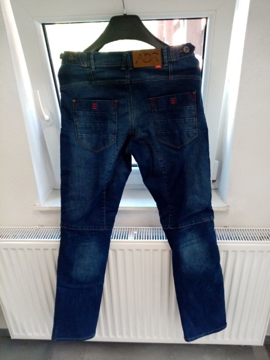 Spodnie Motocyklowe Jeans ADRENALINE ROCK jeans kolor niebieski