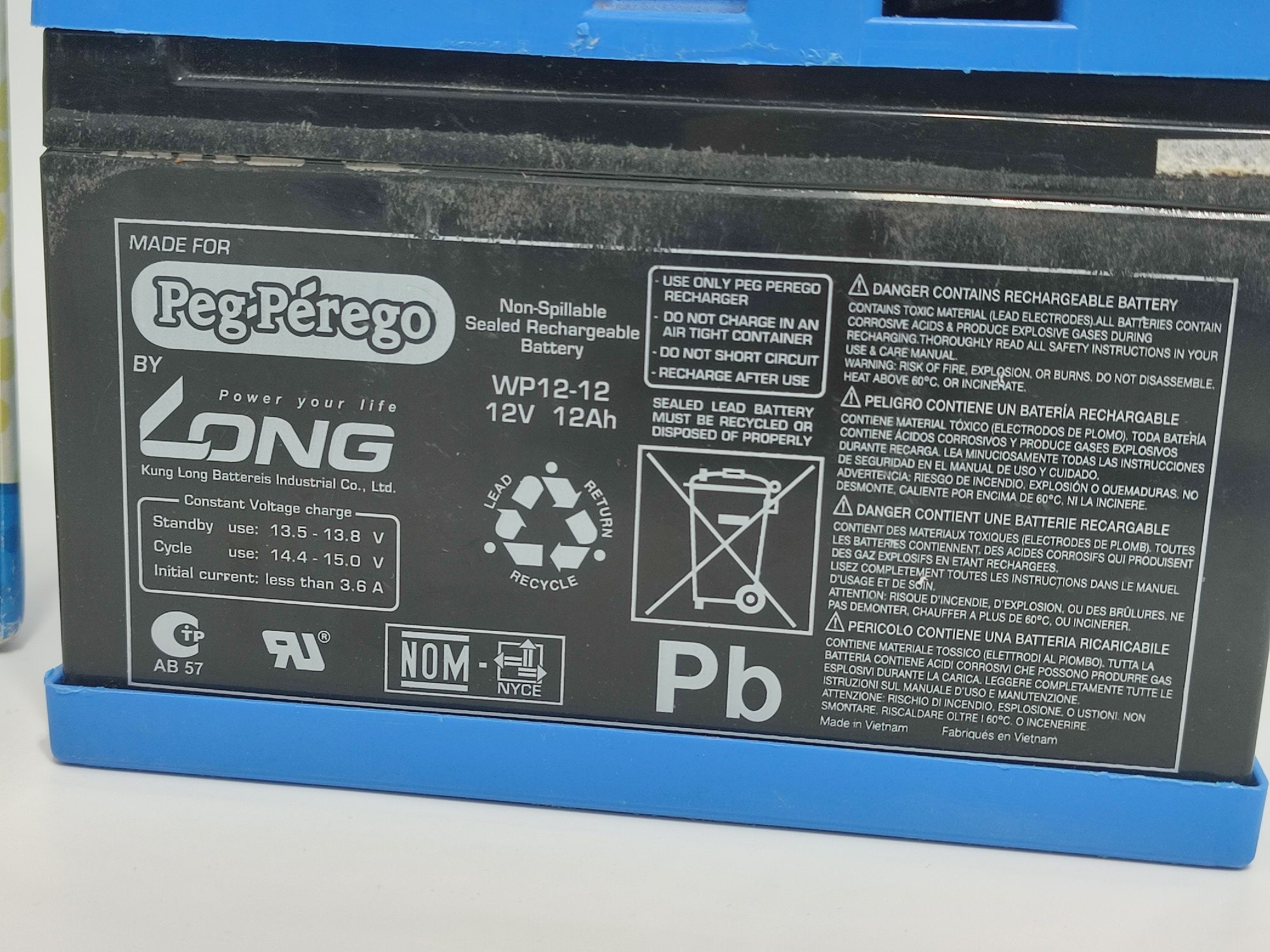 PEG PEREGO AKUMULATOR 12V 9Ah pojazdy elektryczne