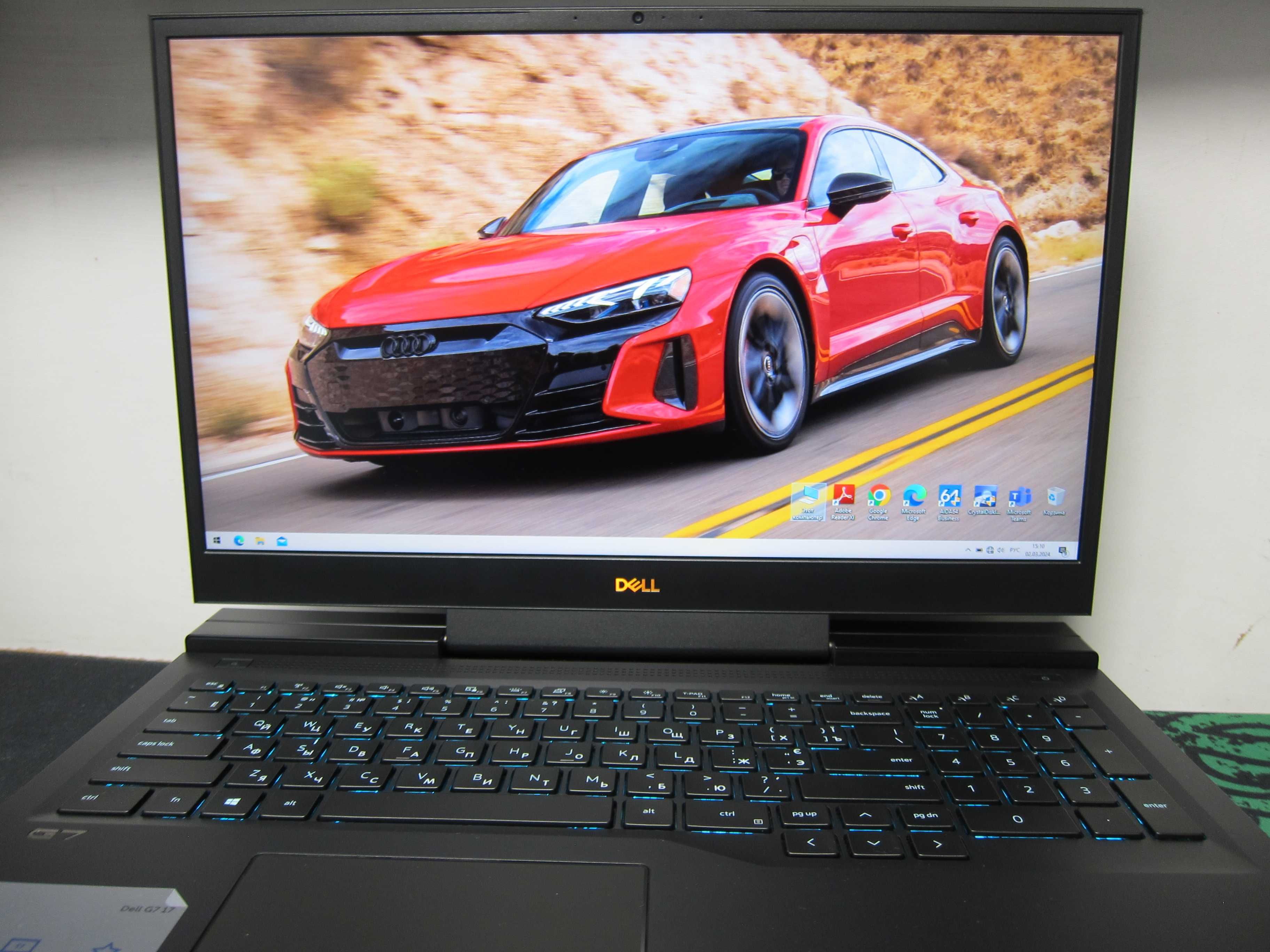 Dell G7  17.3"300hz/Ram 32 gb/ I7 10750H 5.00 hz/ RTX 2070 8 gb 256bit