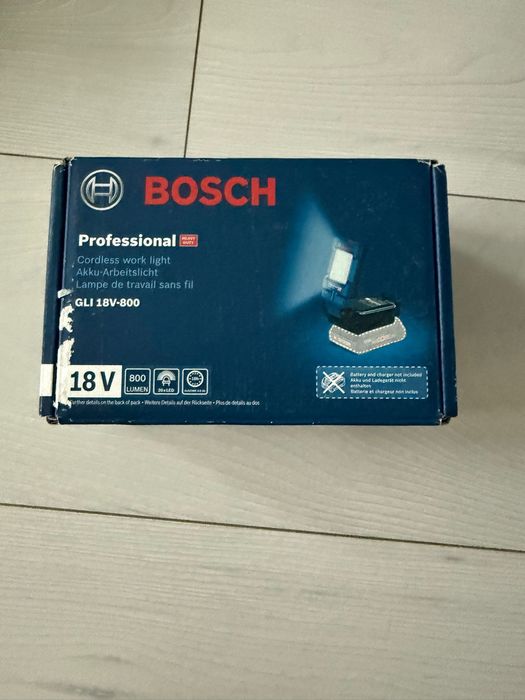 Bosch latarka AKUMULATOROWA 18V 800 lumenów GLI 18V-800