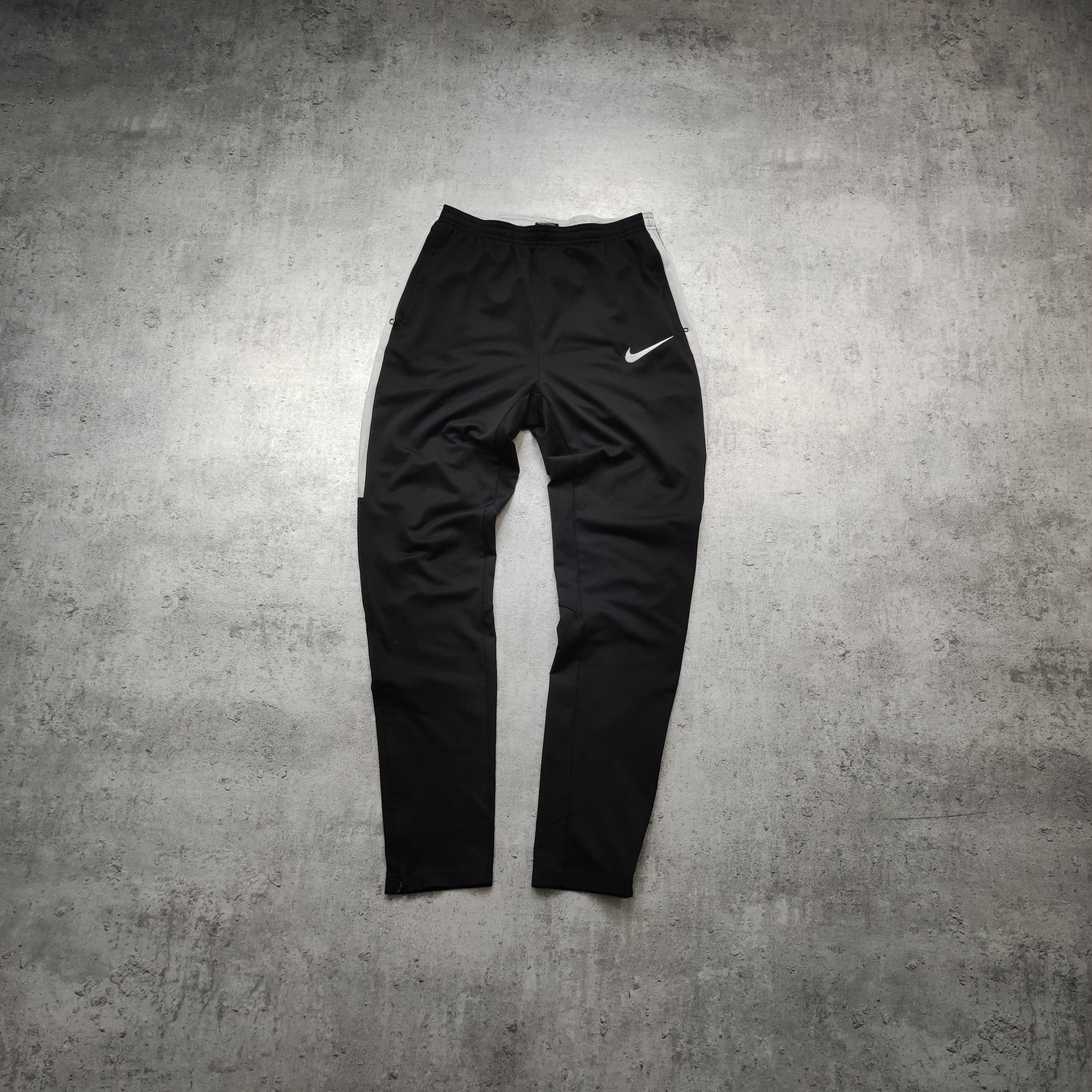 MĘSKIE Dresy Sportowe Joggery Spodnie Śliskie Treningowe Nike Suwak