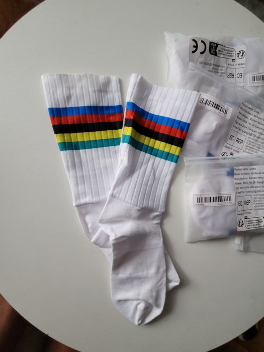 Skarpety kolarskie wzór Mistrza świata rozm.38-42