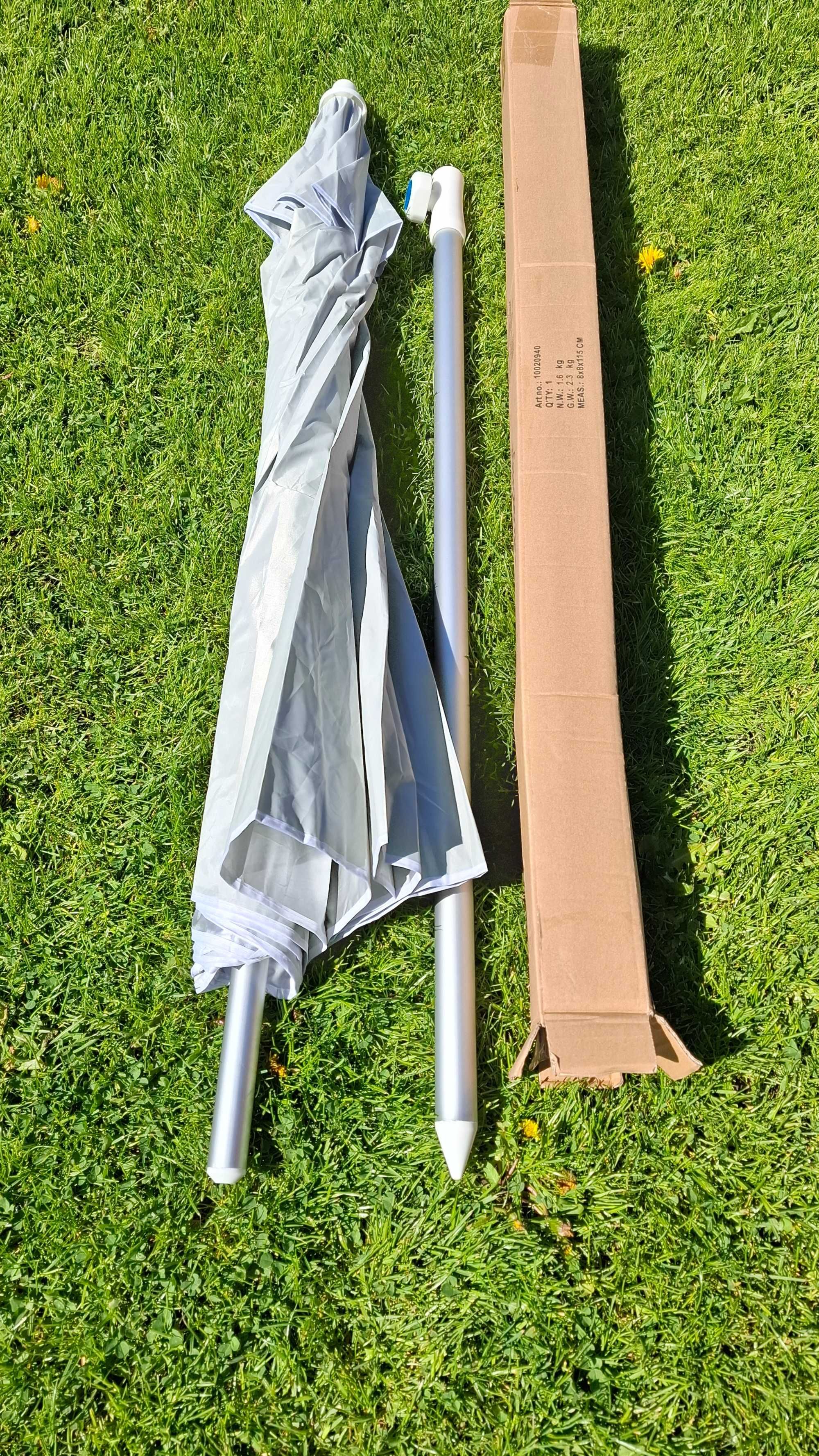 Parasol przeciwsłoneczny, 180 x 180 cm, premium Relaxdays