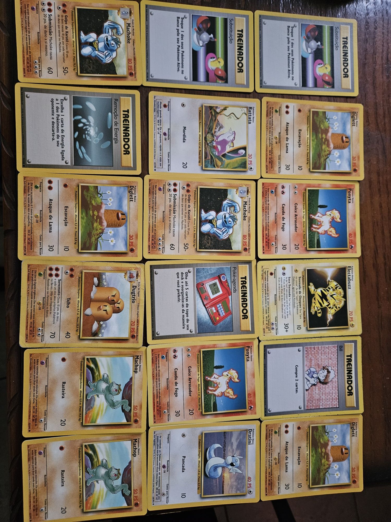 Coleção Cartas Pokemon 1ª Edição- Muito boas condições