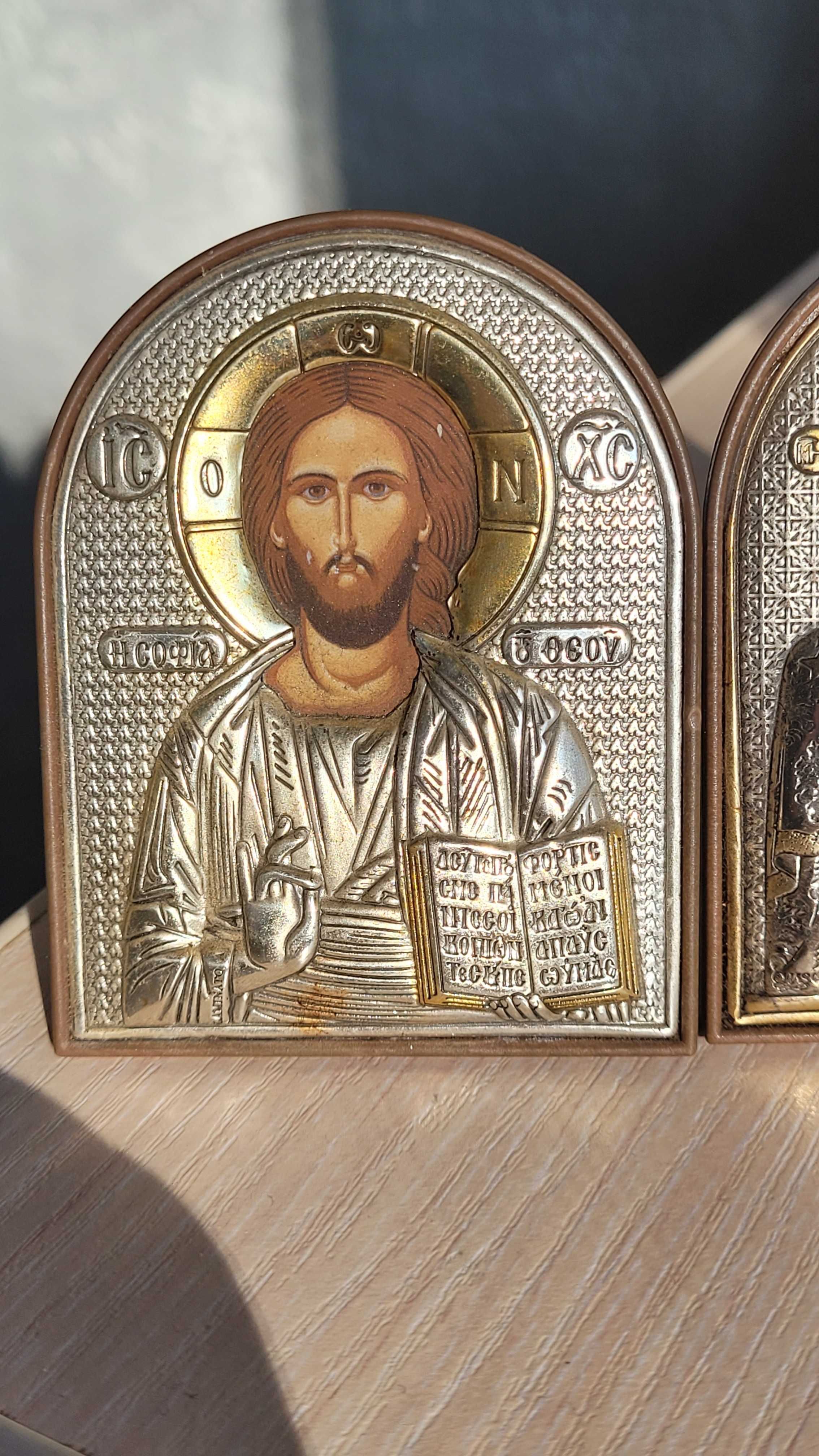 Іконки Христа Спасителя і Діви Марії, Silver Axion - Греція