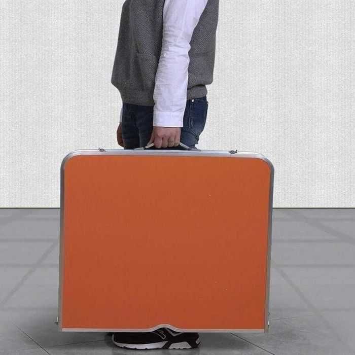 ℹ️ Набор стол для пикника усиленный складной с 4️⃣ стульями. Оранжевый