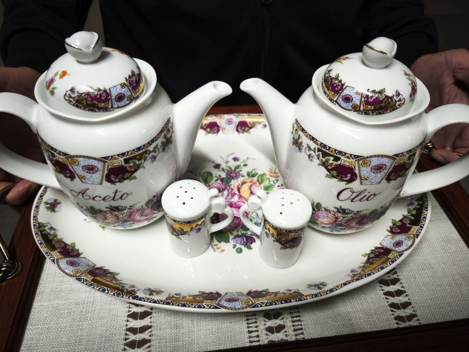 Conjunto Limoges - Pintado á mão!