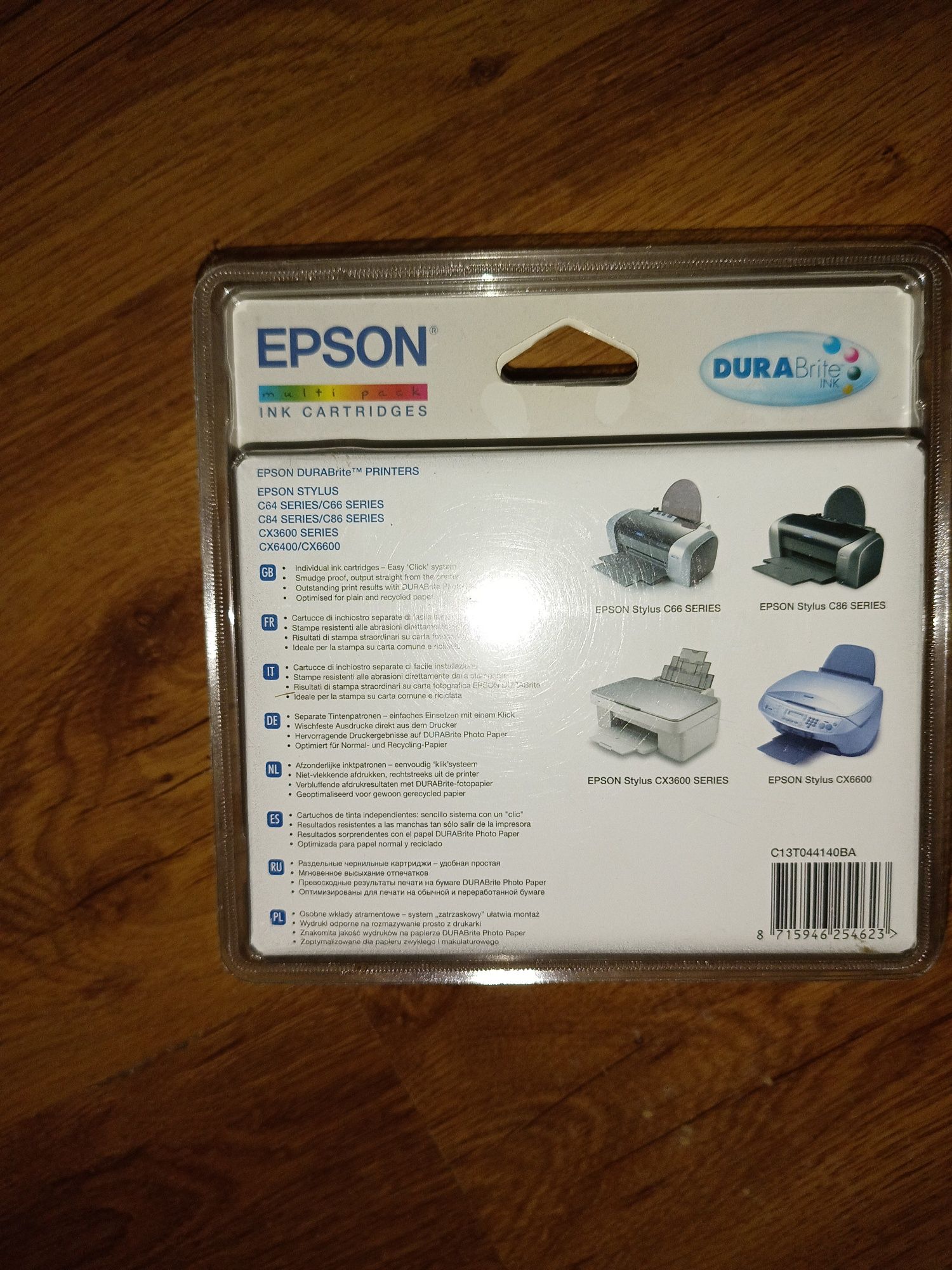 4 tusze do drukarki EPSON