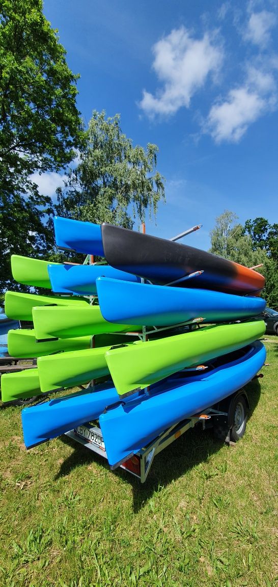 Kajaki Polietylenowe 2+1 Nowe z transportem