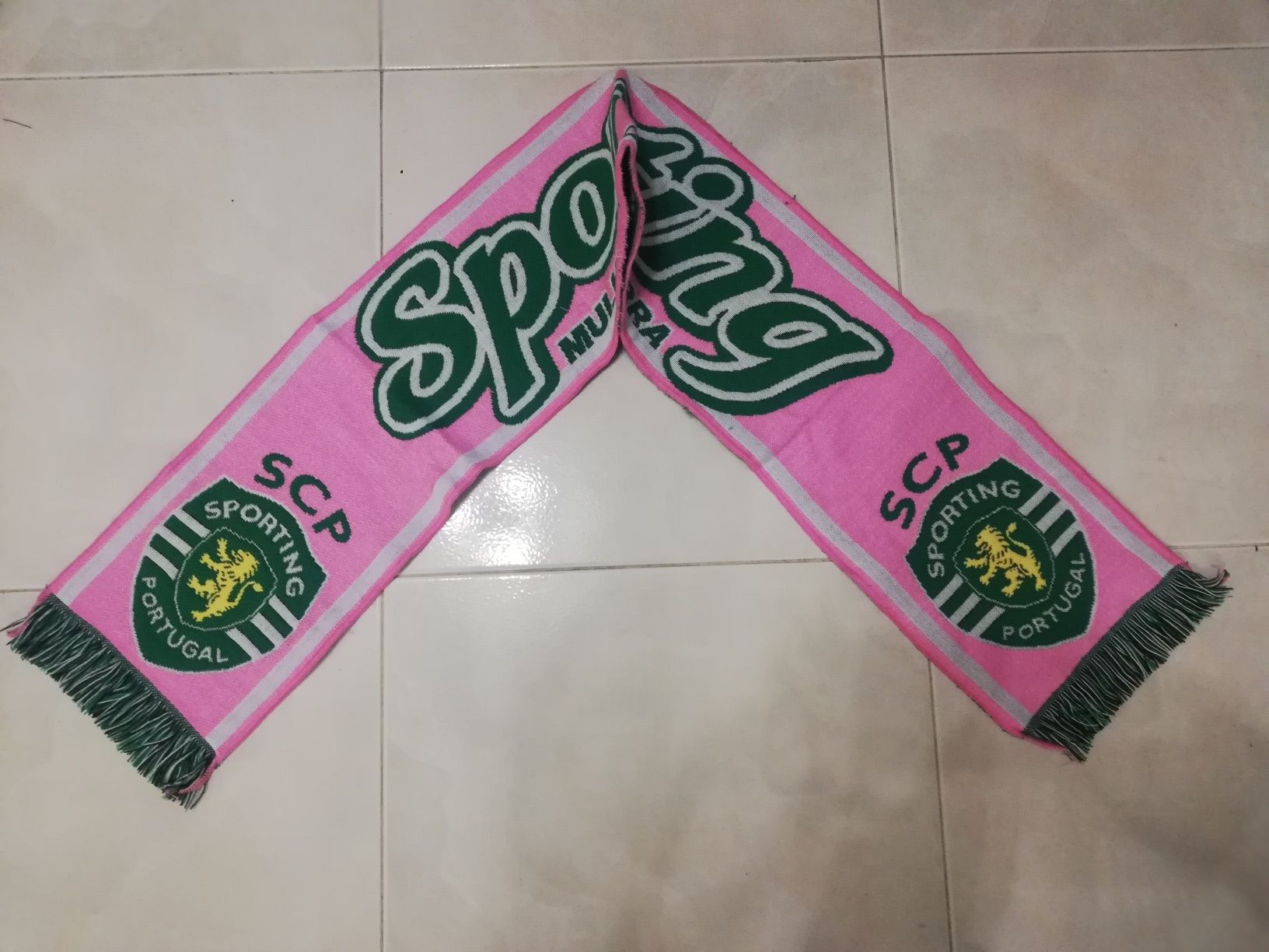 Cachecol Rosa do Sporting