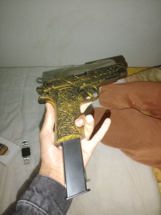 Arma airsoft nova e cartucho de plástico resistente