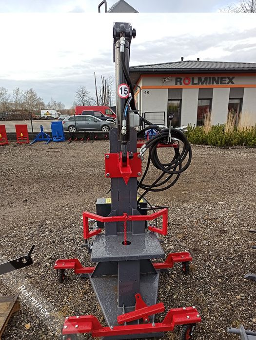 Łuparka pionowa hydrauliczna elektryczna DEMAROL do klocków Transport