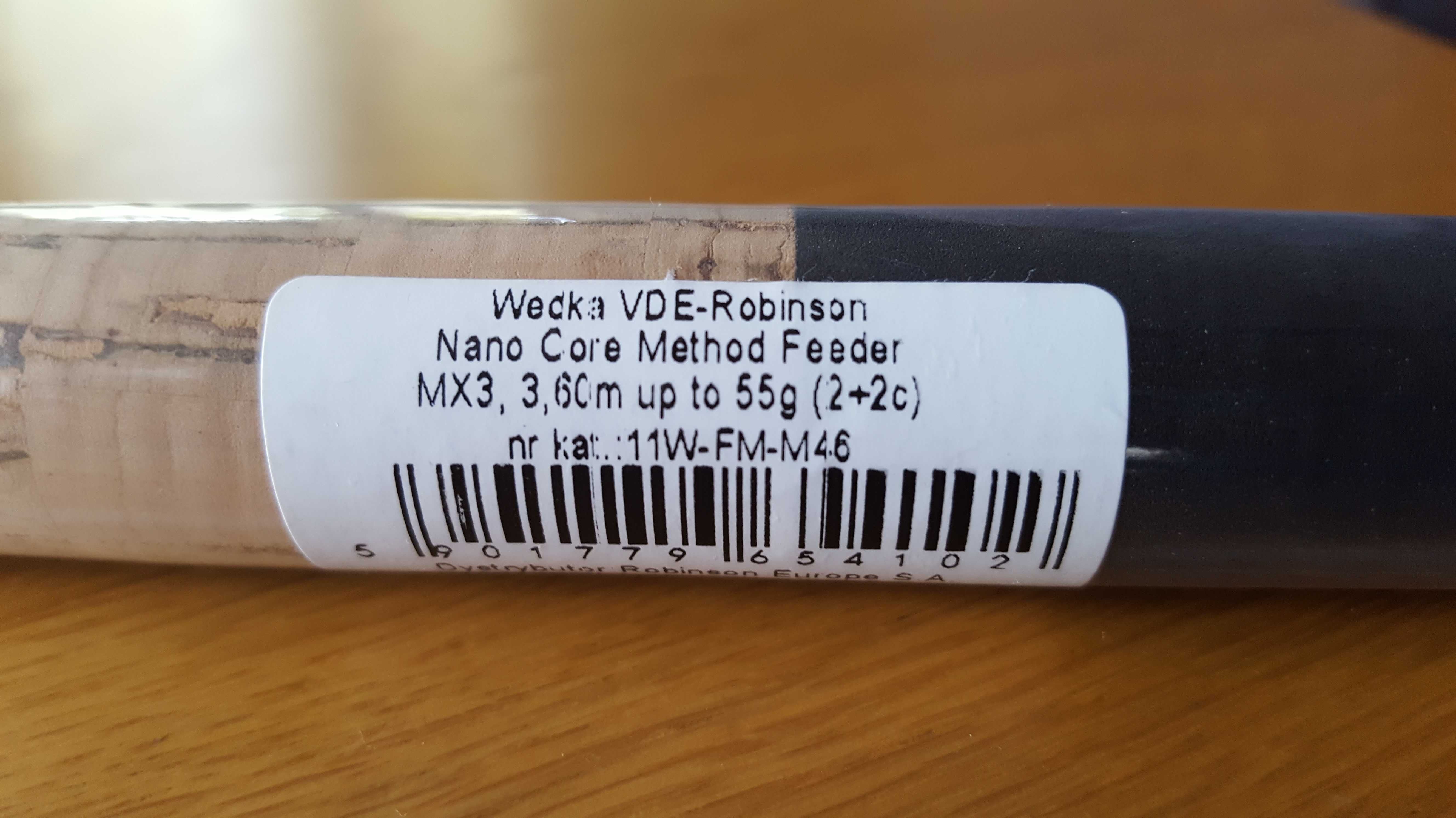 Wędka VDE-Robinson Nano Core Method Feeder MX3 3,6m, 55g, PARAGON!