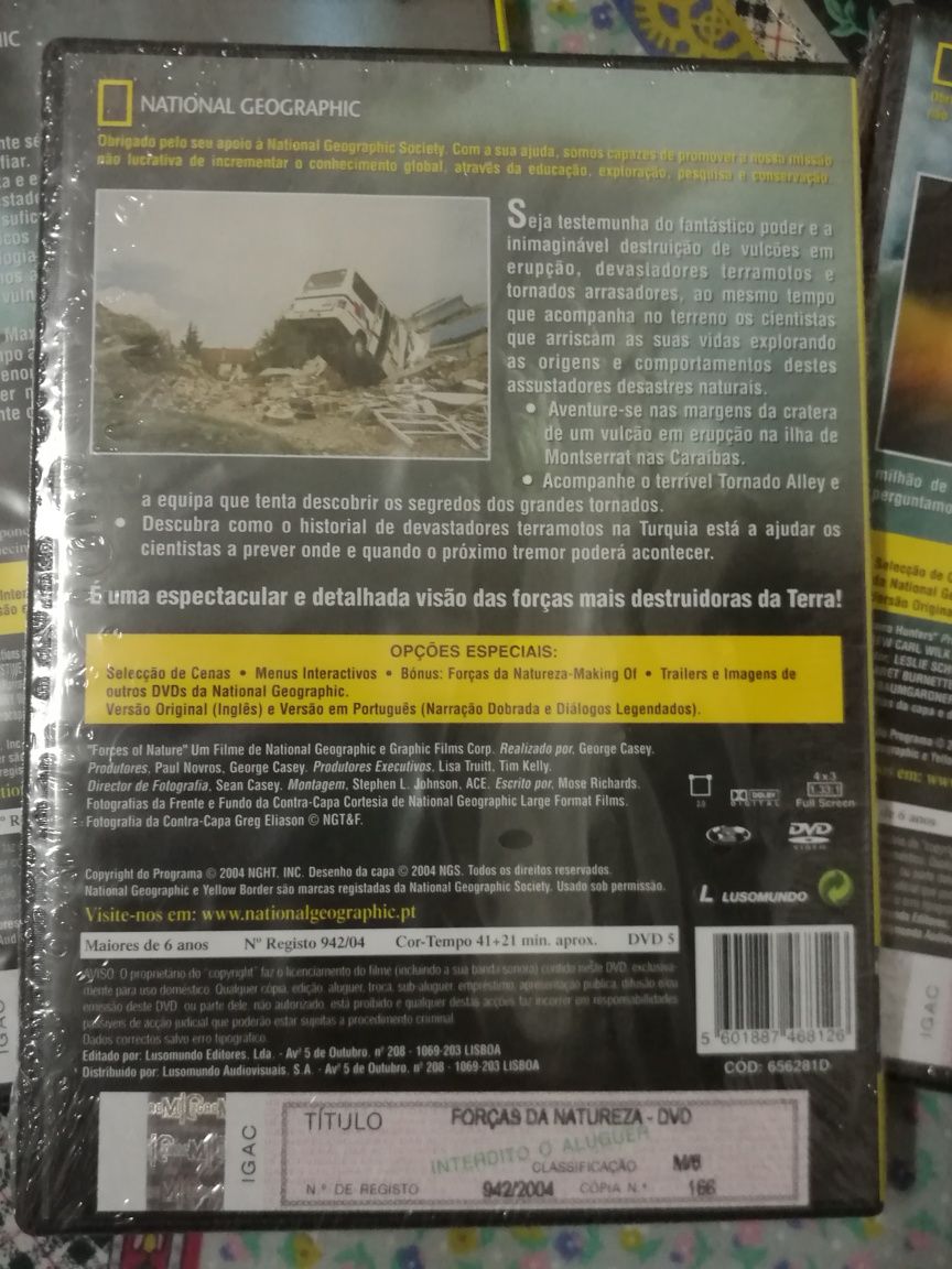 Colecção de DVD's Natureza Em Fúria:"