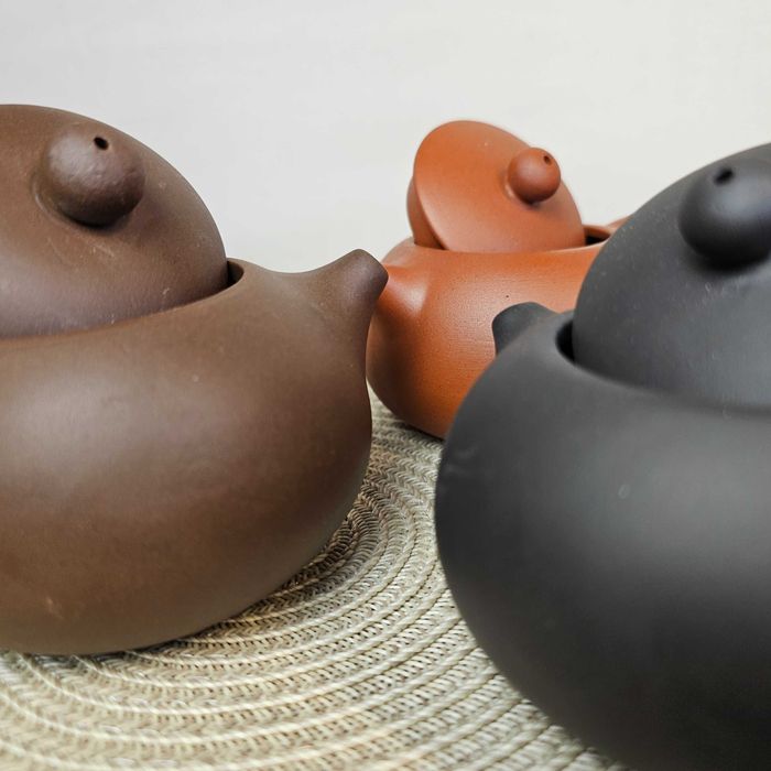 Чайник для чайной церемонии • китайский чайник 210мл • исинская глина