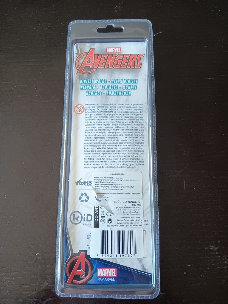 Relógio Digital Marvel