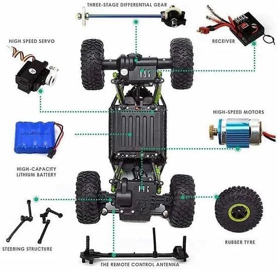 Samochód zdalnie sterowany auto na pilota 4x4 TERENOWY PREZENT zabawka