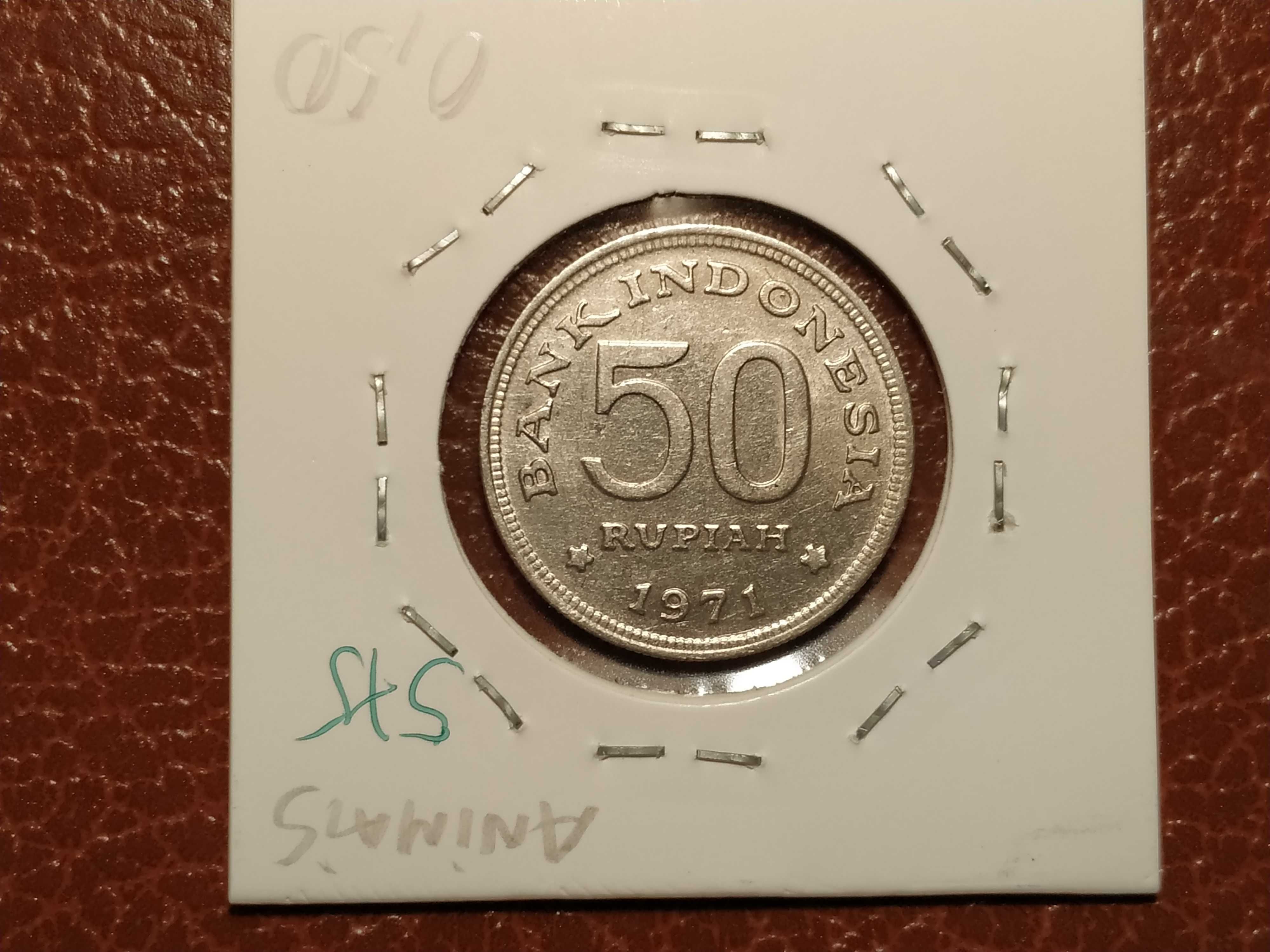 575 Moeda de 50 rúpias de 1971 (animais) - Indonésia