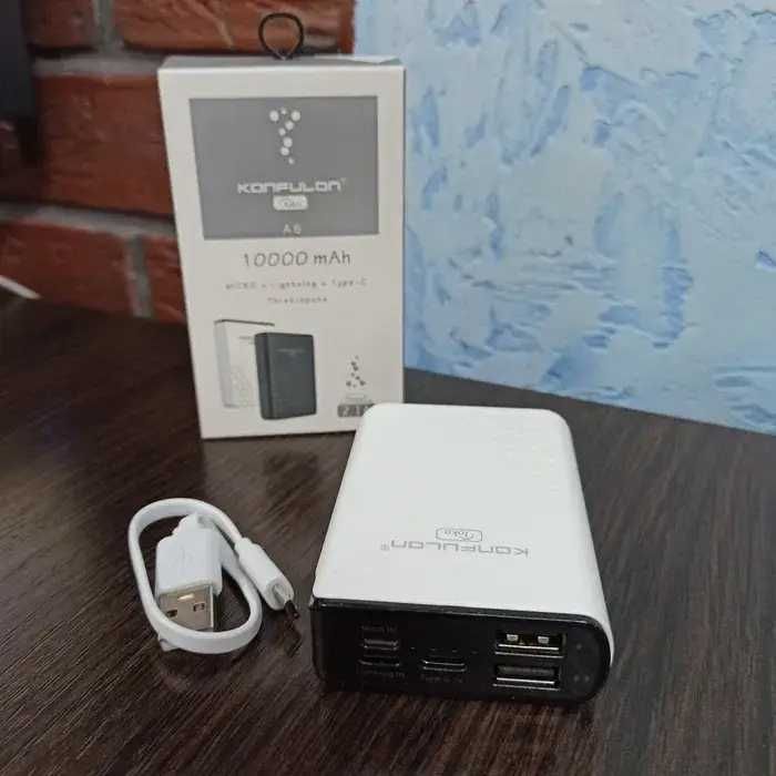 Повербанк KONFULON A6 MINI 2.1 А POWERBANK ємність 10000 ма/годин