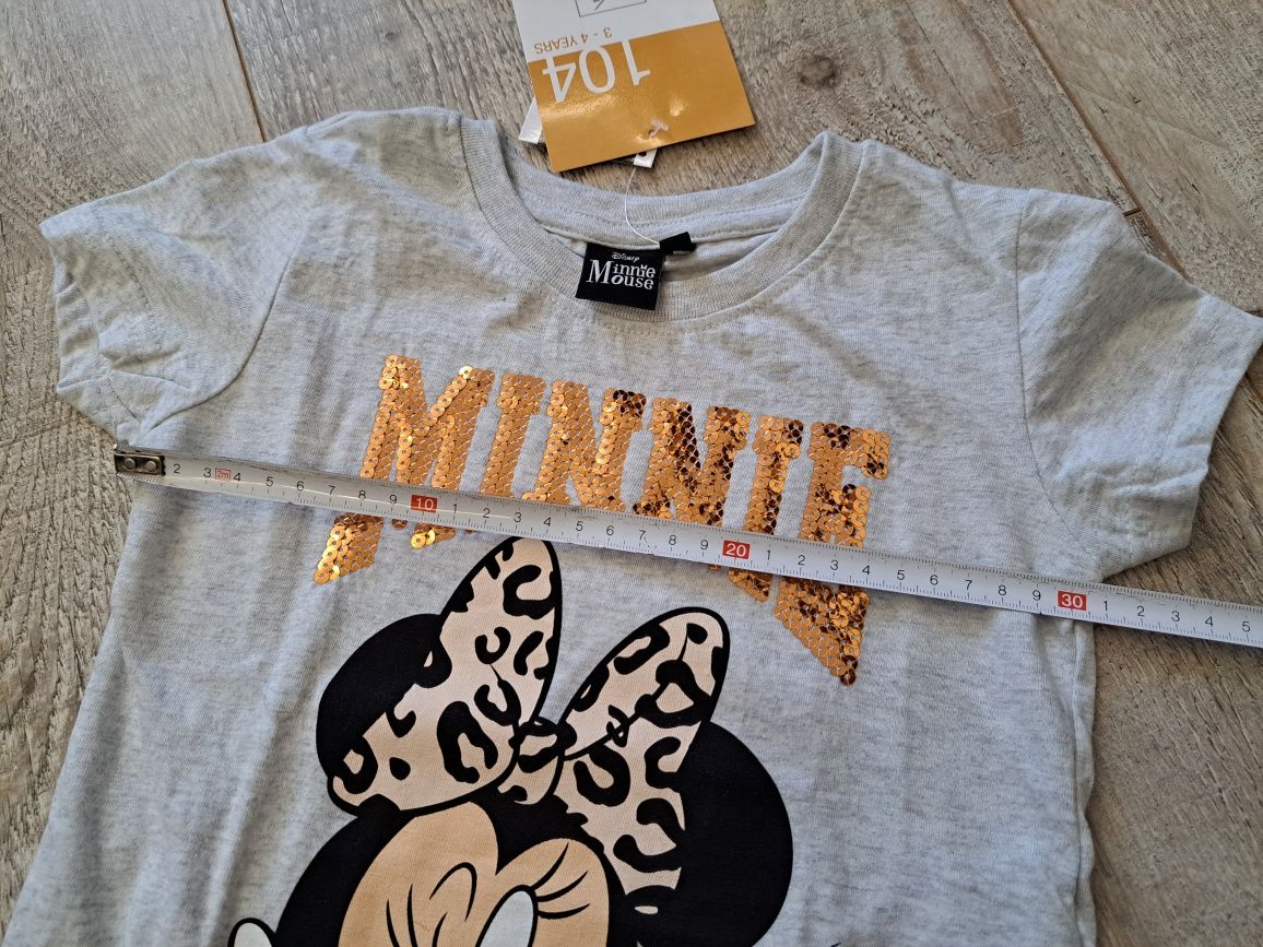 Zestaw t-shirty + getry - Myszka Minnie - rozm 104