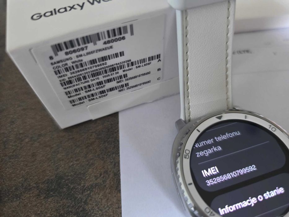 Smartwatch SAMSUNG Galaxy Watch 8 Classic SM-L505F 46mm LTE Biały AI